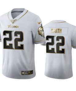 Minnesota Vikings #22 Harrison Smith Men's Nike White Golden Edition Vapor Limited NFL 100 Jersey
