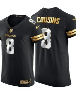 Minnesota Vikings #8 Kirk Cousins Men's Nike Black Edition Vapor Untouchable Elite NFL Jersey