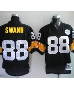 Mitchell & Ness Pittsburgh Steelers #88 Lynn Swann Black Stitched Throwback NFL Jersey Men's