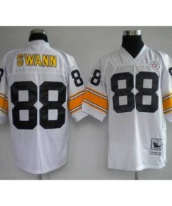 Mitchell & Ness Pittsburgh Steelers #88 Lynn Swann White Stitched Throwback NFL Jersey Men's