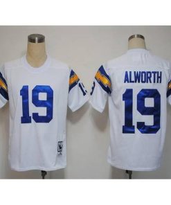Mitchell And Ness 1984 Los Angeles Chargers #19 Lance Alworth White Stitched NFL Jersey Men's