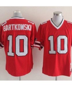 Mitchell And Ness Atlanta Falcons #10 Steve Bartkowski Red Throwback Stitched NFL Jersey Men's