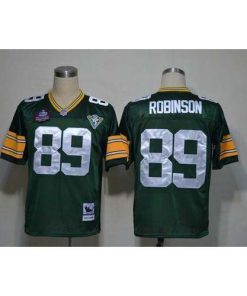 Mitchell And Ness Green Bay Packers #89 Dave Robinson Green Throwback Stitched NFL Jersey Men's