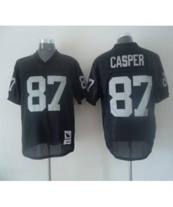Mitchell And Ness Las Vegas Raiders #87 Dave Casper Black Throwback Stitched NFL Jersey Men's