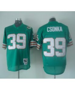 Mitchell And Ness Miami Dolphins #39 Larry Csonka Green Stitched NFL Jersey Men's
