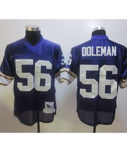 Mitchell And Ness Minnesota Vikings #56 Chris Doleman Purple Stitched Throwback NFL Jersey Men's