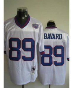Mitchell and Ness New York Giants #89 Mark Bavaro Stitched White NFL Jersey Men's