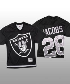 NFL Las Vegas Raiders #28 Josh Jacobs Black Men's Mitchell & Nell Big Face Fashion Limited NFL Jersey