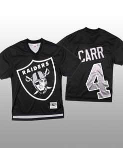 NFL Las Vegas Raiders #4 Derek Carr Black Men's Mitchell & Nell Big Face Fashion Limited NFL Jersey