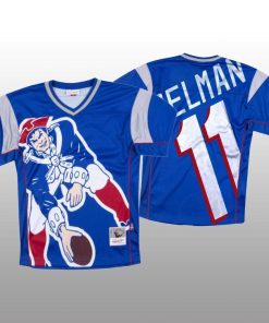 NFL New England Patriots #11 Julian Edelman Blue Men's Mitchell & Nell Big Face Fashion Limited NFL Jersey