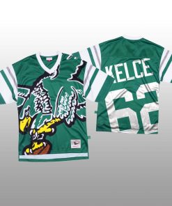 NFL Philadelphia Eagles #62 Jason Kelce Green Men's Mitchell & Nell Big Face Fashion Limited NFL Jersey