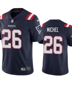New England New England Patriots #26 Sony Michel Men's Nike Navy 2020 Vapor Limited Jersey Men's