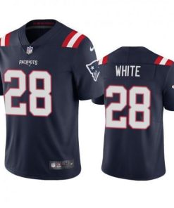 New England New England Patriots #28 James White Men's Nike Navy 2020 Vapor Limited Jersey Men's