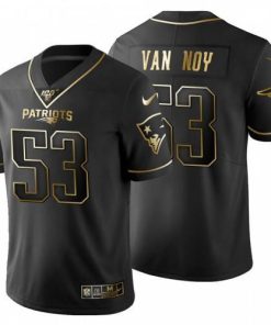 New England New England Patriots #53 Kyle Van Noy Men's Nike Black Golden Limited NFL 100 Jersey Men's