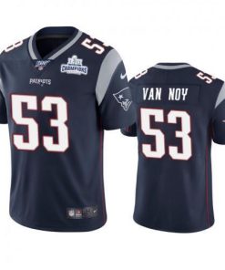 New England New England Patriots #53 Kyle Van Noy Navy Super Bowl LIII Champions Vapor Limited NFL Jersey Men's