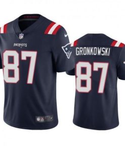 New England New England Patriots #87 Rob Gronkowski Men's Nike Navy 2020 Vapor Limited Jersey Men's