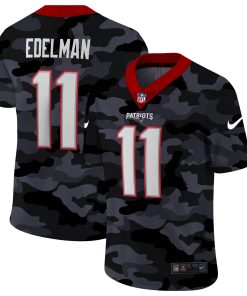 New England Patriots #11 Julian Edelman Men's Nike 2020 Black CAMO Vapor Untouchable Limited Stitched NFL Jersey