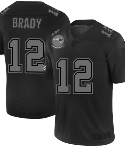 New England Patriots #12 Tom Brady Men's Nike Black 2019 Salute To Service Limited Stitched NFL Jersey