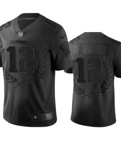 New England Patriots #12 Tom Brady Men's Nike Black NFL MVP Limited Edition Jersey