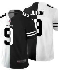 New England Patriots #9 Matt Judon Men's Black V White Peace Split Nike Vapor Untouchable Limited NFL Jersey