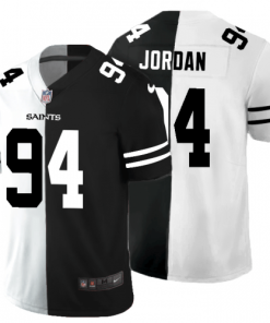 New Orleans New Orleans Saints #94 Cameron Jordan Men's Black V White Peace Split Nike Vapor Untouchable Limited NFL Jersey Men's