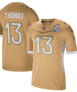 New Orleans Saints #13 Michael Thomas Men's Nike 2020 NFC Pro Bowl Game Jersey Gold