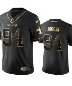 New Orleans Saints #94 Cameron Jordan Men's Stitched NFL Vapor Untouchable Limited Black Golden Jersey Men's