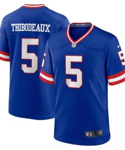 New York Giants #5 Kayvon Thibodeaux Royal Nike Men's Classic Retired Player Game Jersey