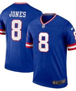 New York Giants #8 Daniel Jones Nike Men's Royal Classic Player Legend Jersey