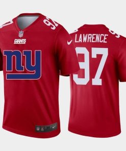 New York Giants #97 Dexter Lawrence Red Men's Nike Big Team Logo Vapor Limited NFL Jersey