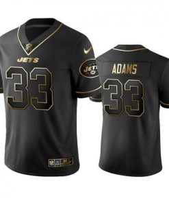New York Jets #33 Jamal Adams Men's Stitched NFL Vapor Untouchable Limited Black Golden Jersey Men's