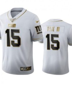 New York New York Giants #15 Golden Tate III Men's Nike White Golden Edition Vapor Limited NFL 100 Jersey Men's