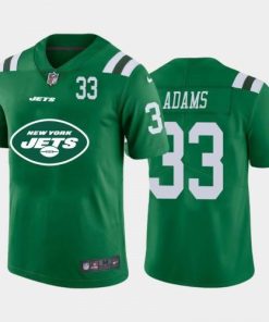 New York New York Jets #33 Jamal Adams Green Men's Nike Big Team Logo Player Vapor Limited NFL Jersey Men's