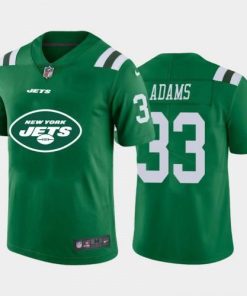 New York New York Jets #33 Jamal Adams Green Men's Nike Big Team Logo Vapor Limited NFL Jersey Men's