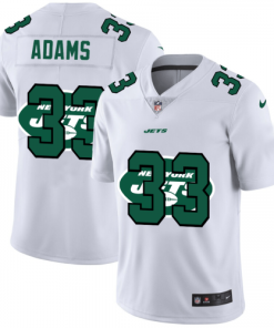 New York New York Jets #33 Jamal Adams White Men's Nike Team Logo Dual Overlap Limited NFL Jersey Men's