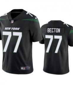 New York New York Jets #77 Mekhi Becton Men's Nike Black 2020 NFL Draft Vapor Limited Jersey Men's