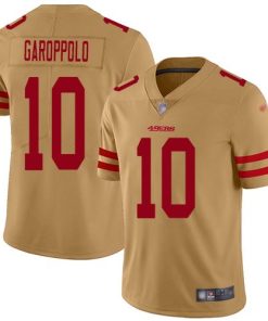 Nike 49ers #10 Jimmy Garoppolo Gold Men's Stitched NFL Limited Inverted Legend Jersey
