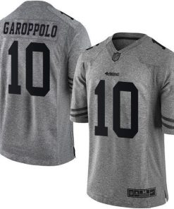 Nike 49ers #10 Jimmy Garoppolo Gray Men's Stitched NFL Limited Gridiron Gray Jersey