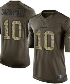Nike 49ers #10 Jimmy Garoppolo Green Men's Stitched NFL Limited 2015 Salute To Service Jersey