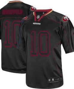 Nike 49ers #10 Jimmy Garoppolo Lights Out Black Men's Stitched NFL Elite Jersey