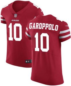 Nike 49ers #10 Jimmy Garoppolo Red Team Color Men's Stitched NFL Vapor Untouchable Elite Jersey