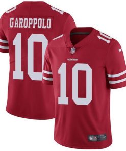 Nike 49ers #10 Jimmy Garoppolo Red Team Color Men's Stitched NFL Vapor Untouchable Limited Jersey