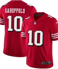 Nike 49ers #10 Jimmy Garoppolo Red Team Color Men's Stitched NFL Vapor Untouchable Limited II Jersey