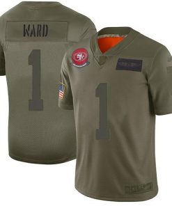 Nike 49ers #1 Jimmie Ward Camo Men's Stitched NFL Limited 2019 Salute To Service Jersey