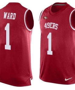 Nike 49ers #1 Jimmie Ward Red Team Color Men's Stitched NFL Limited Tank Top Jersey