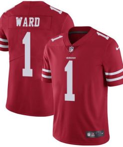 Nike 49ers #1 Jimmie Ward Red Team Color Men's Stitched NFL Vapor Untouchable Limited Jersey