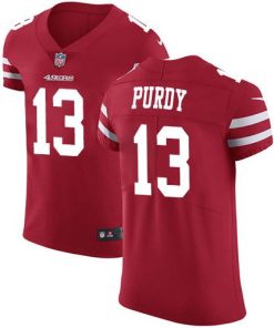 Nike 49ers #13 Brock Purdy Red Team Color Men's Stitched NFL Vapor Untouchable Elite Jersey
