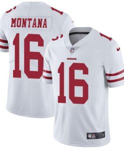 Nike 49ers #16 Joe Montana White Men's Stitched NFL Vapor Untouchable Limited Jersey