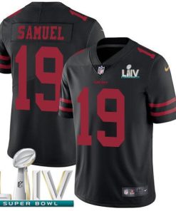 Nike 49ers #19 Deebo Samuel Black Super Bowl LIV 2020 Alternate Men's Stitched NFL Vapor Untouchable Limited Jersey