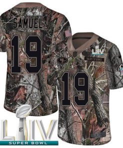 Nike 49ers #19 Deebo Samuel Camo Super Bowl LIV 2020 Men's Stitched NFL Limited Rush Realtree Jersey